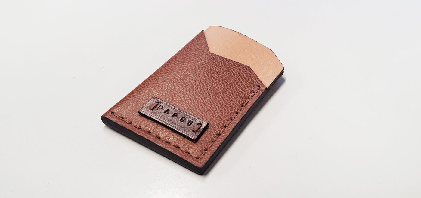 Patron gratuit, Porte-cartes minimaliste en cuir