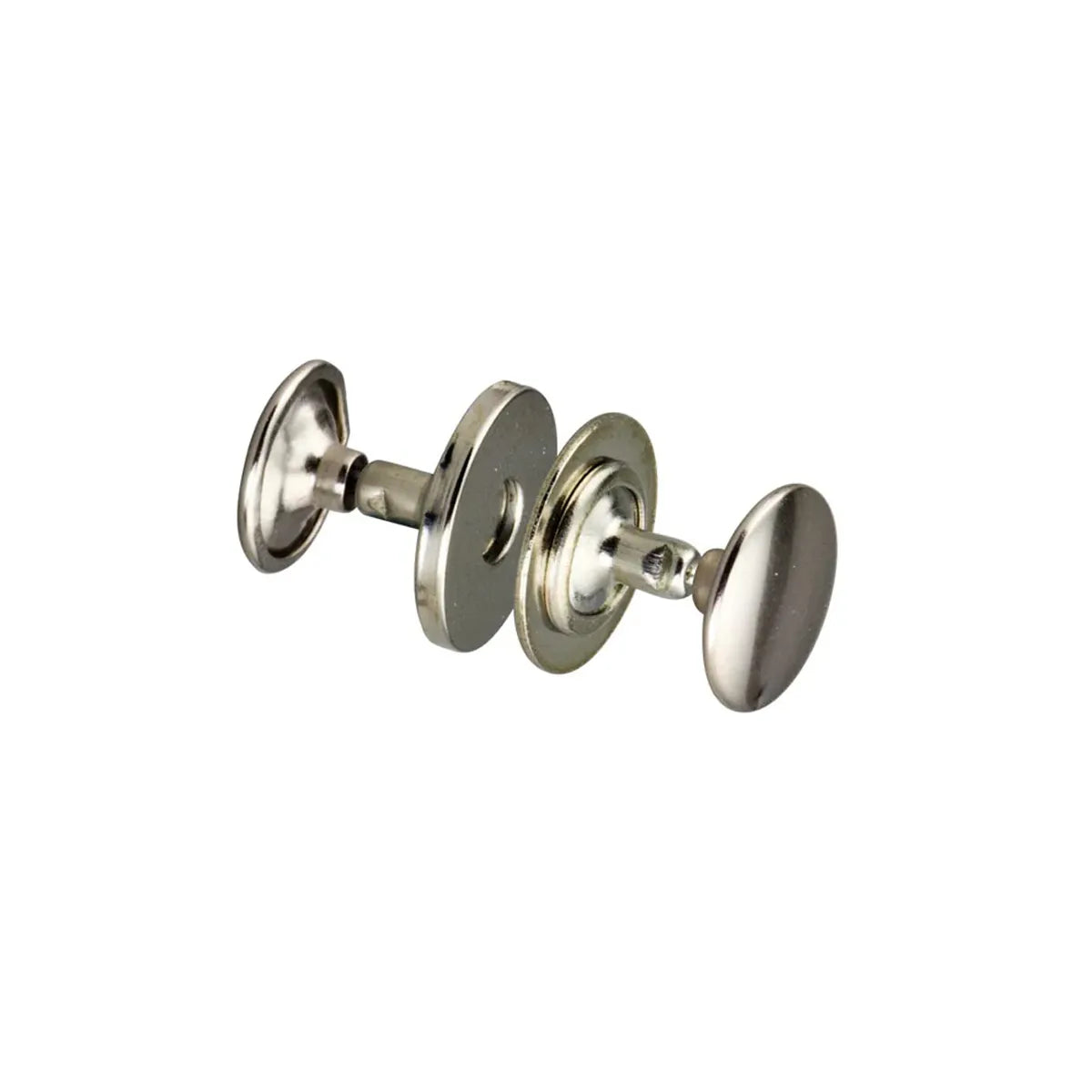 Fermoir magnétique pour sac à riveter -Nickelé rond 14 mm