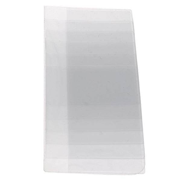 Porte-cartes pour portefeuille 6 pochettes plastique transparent rigide - Vertical