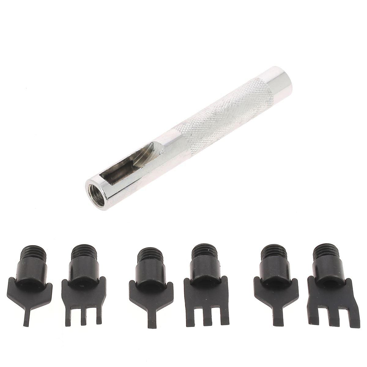 Griffe à frapper pour laçage du cuir avec 6 embouts interchangeables - Points droits - Ivan 3008-00