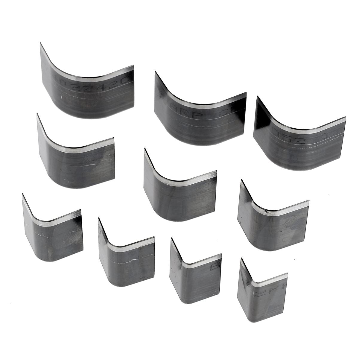 Lot de 10 emporte-pièces coins arrondis à frapper ou à presser