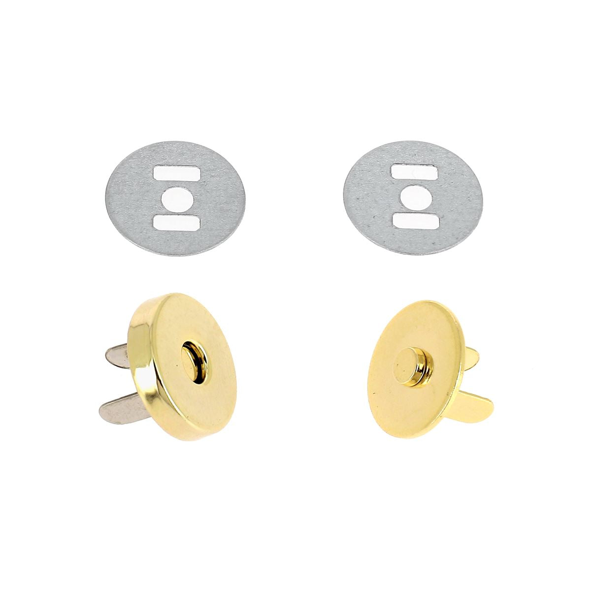 Fermoir TOP magnétique - ROND - Fermeture aimantée doré luxe