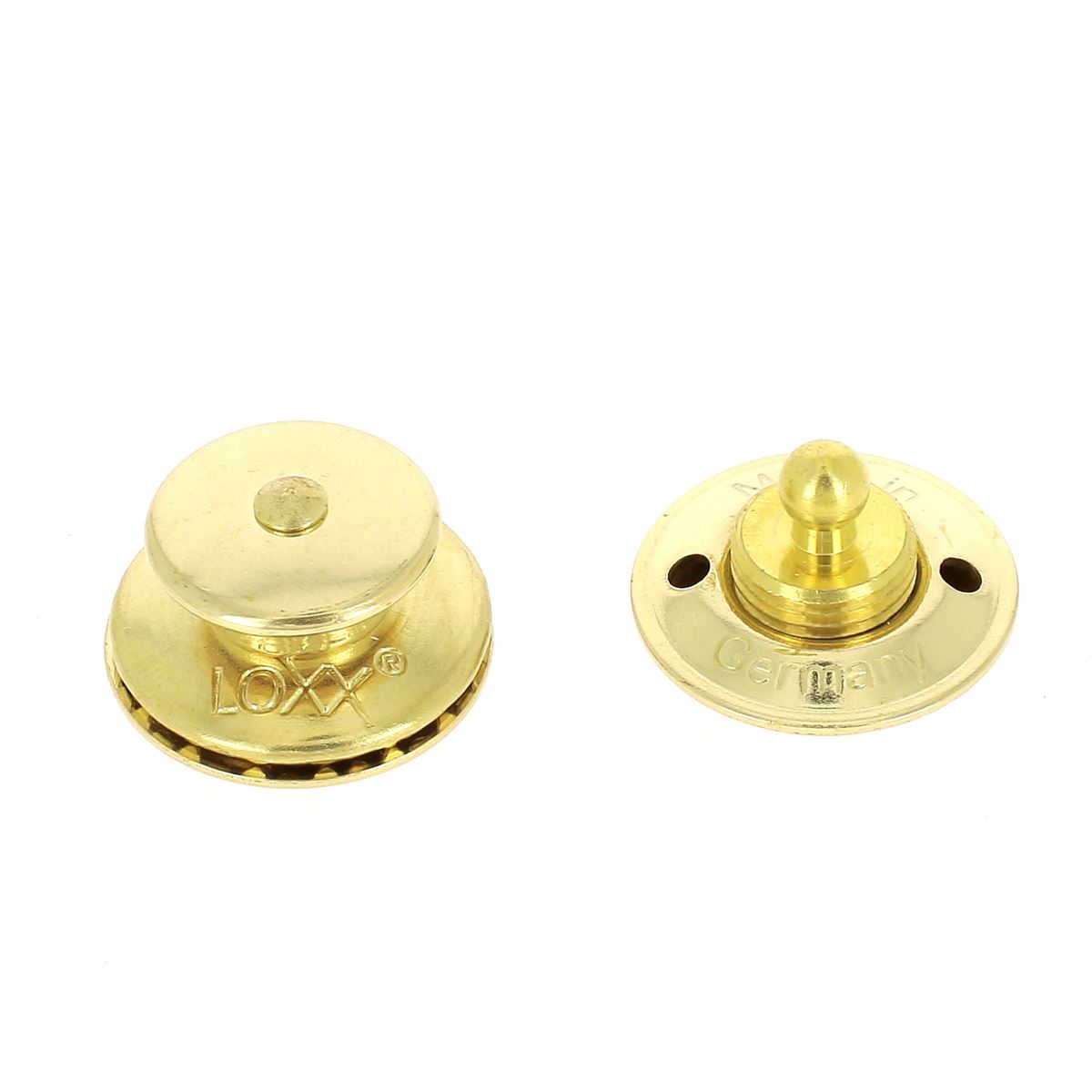 Fermeture autobloquante LOXX - Tête large et lisse - Laiton