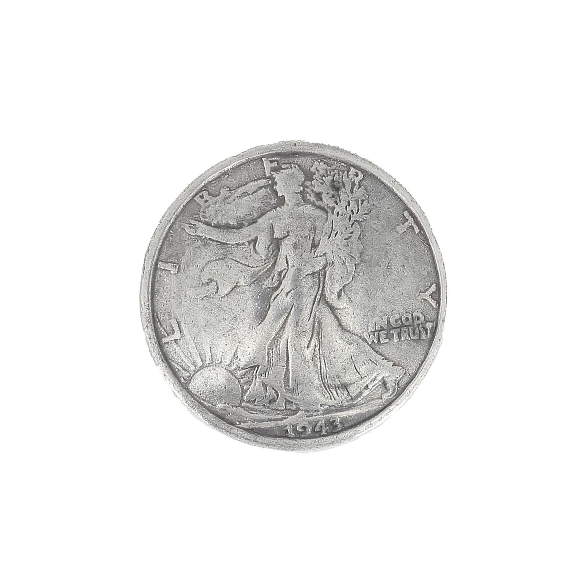 Screw-on concho - FREEDOM DOLLAR - 30mm - Tandy Leather | Leather Deco