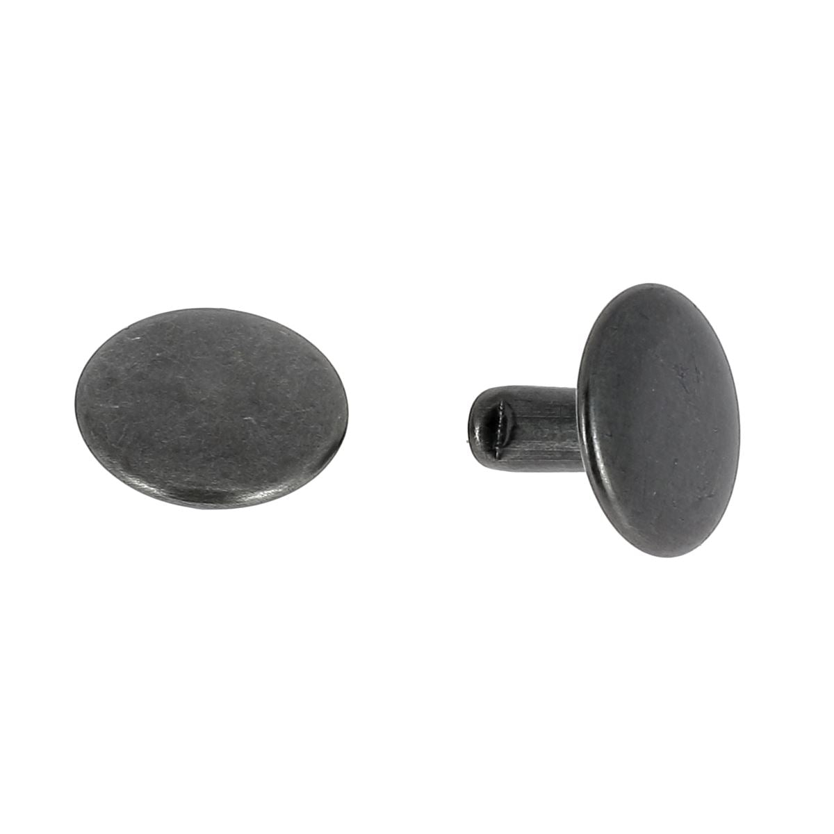 MOYENS rivets double calotte en acier - Têtes larges 13mm - Tige 9mm-Canon de fusil