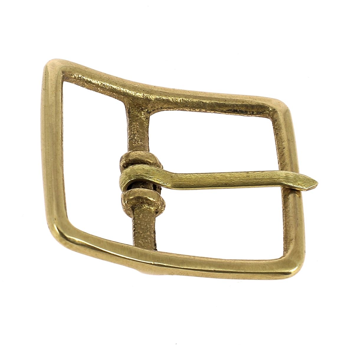 Boucle de ceinture double en laiton massif pour lanière en cuir de 25 mm