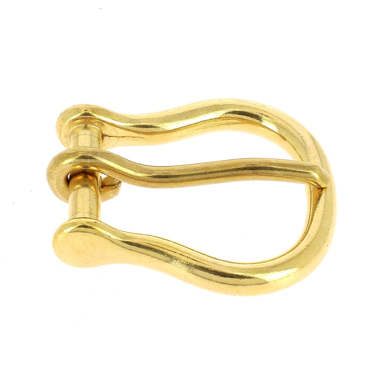 Boucle de ceinture en laiton LYR - S. Poursin - Fabriqué en France