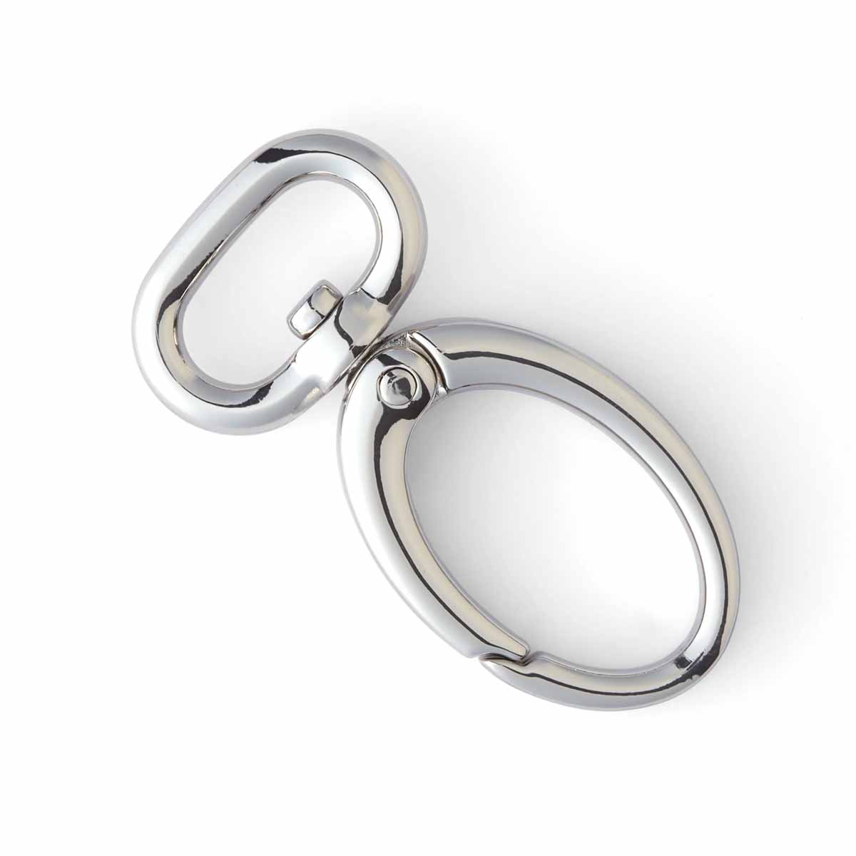 Mousqueton ovale anneau oblong 15 mm- Bouclerie - Cuir en Stock