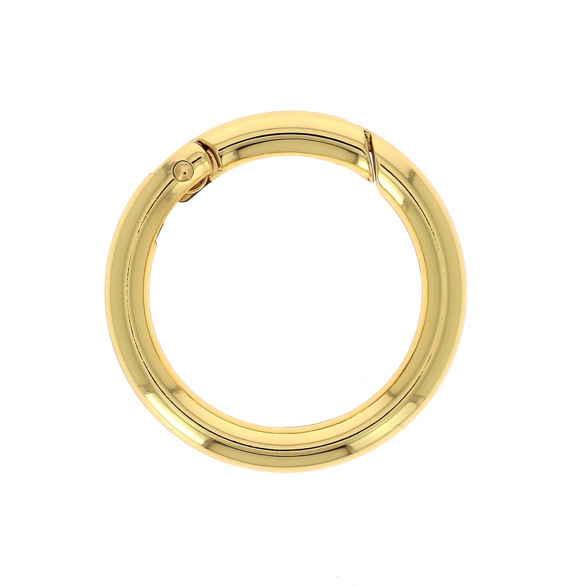 Mousqueton rond - DORÉ - Diamètre 35 mm