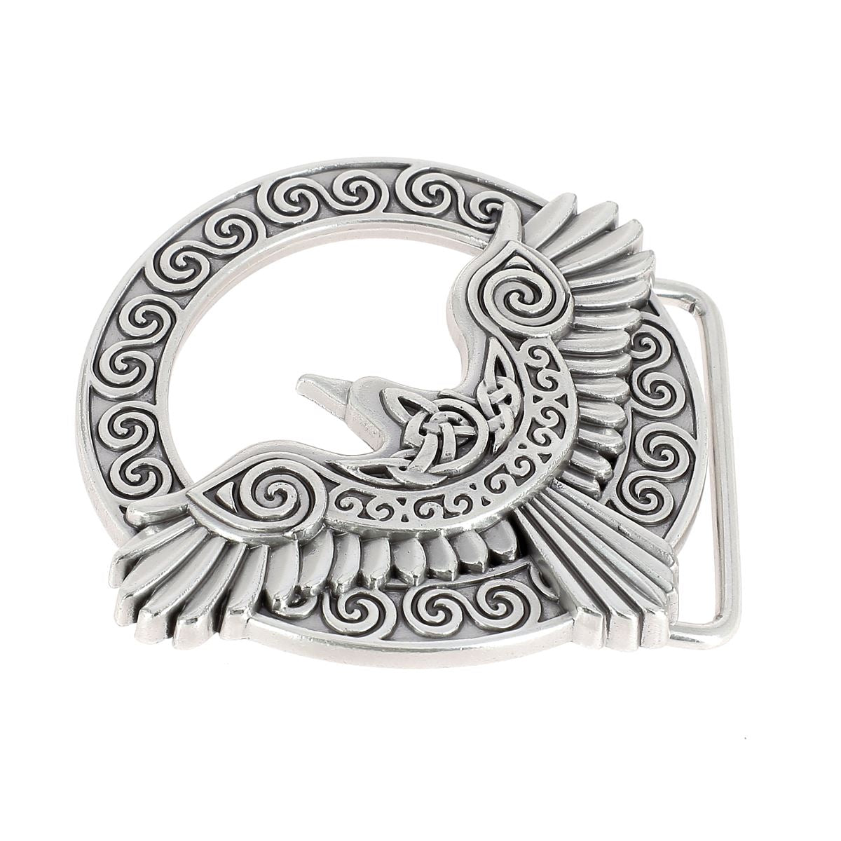Boucle de ceinturon NIS - Argent vieilli - 40mm