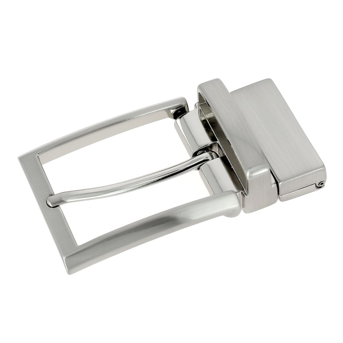 Boucle de ceinture à griffe réversible XEN SATINÉ 35mm Deco Cuir