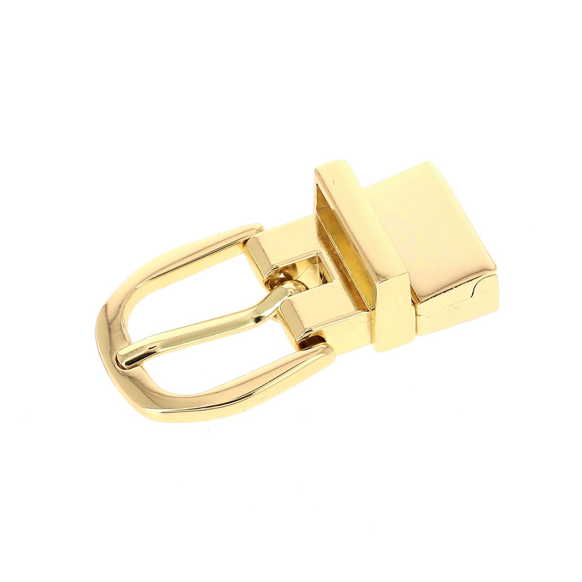 Boucle de ceinture réversible à griffe 30 mm finition dorée claire