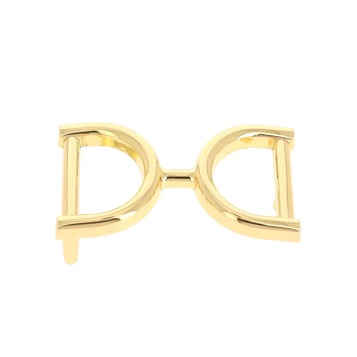 Boucle ceinture style équitation - Ceinture 3 cm - Doré clair