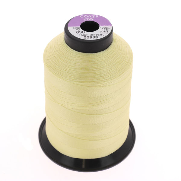Bobine de fil polyester GRAL N°30 - 1000m Vanille 00838