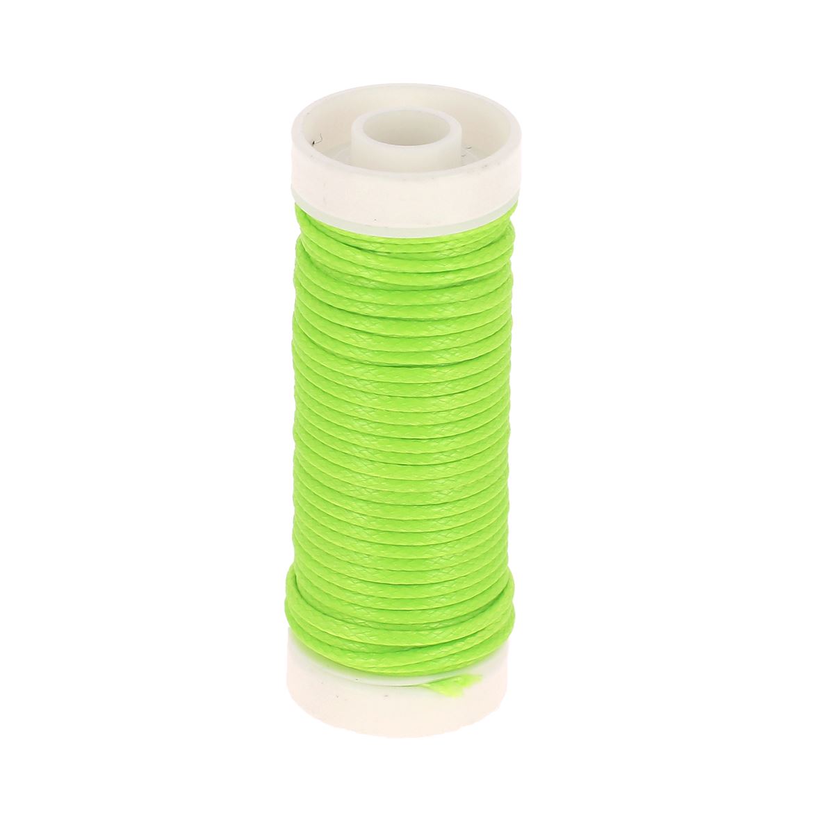 Coton ciré rond 1 mm - VERT 68008 - Fait en France