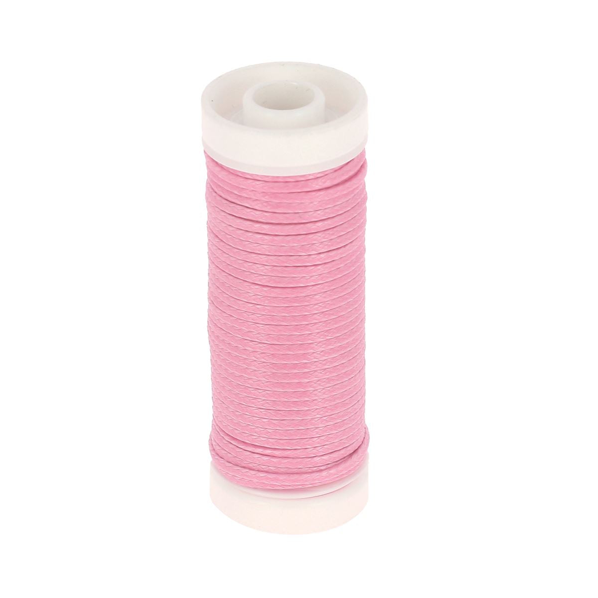 Coton ciré rond 1 mm - ROSE 68012 - Fait en France