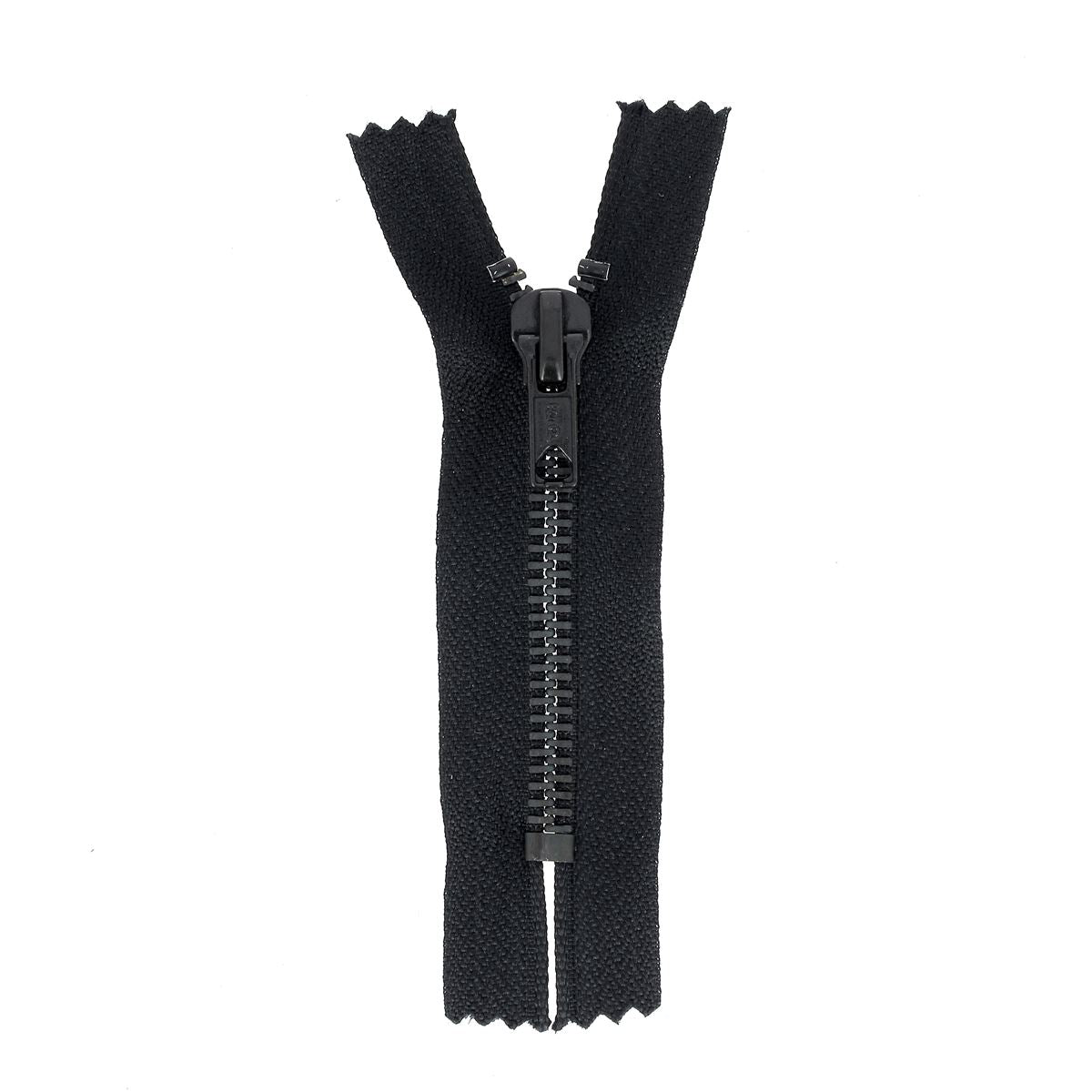 Fermeture à glissière MÉTAL 6mm - Noir - 9cm