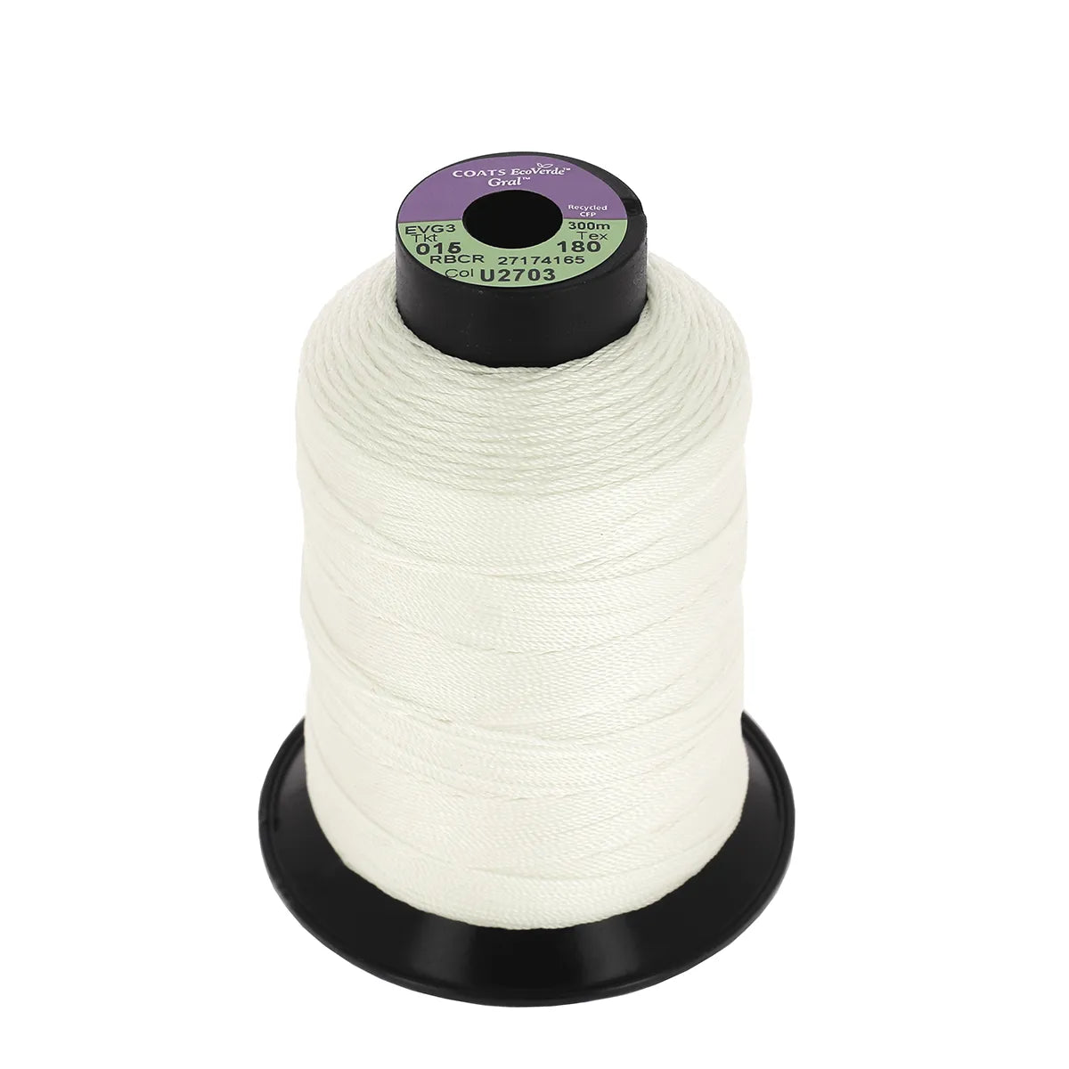 Bobine de fil polyester GRAL N°15 - Beige Naturel U2703 - Deco cuir