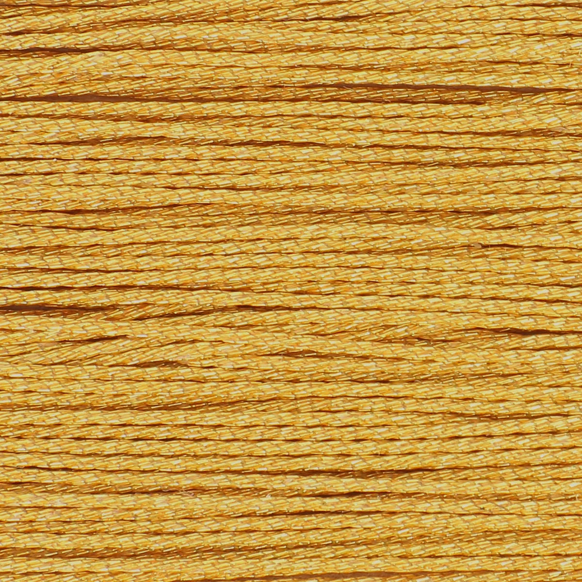 Fil polyester ciré et tressé doré métallisé. Fil brillant couleur or pour couture à la main