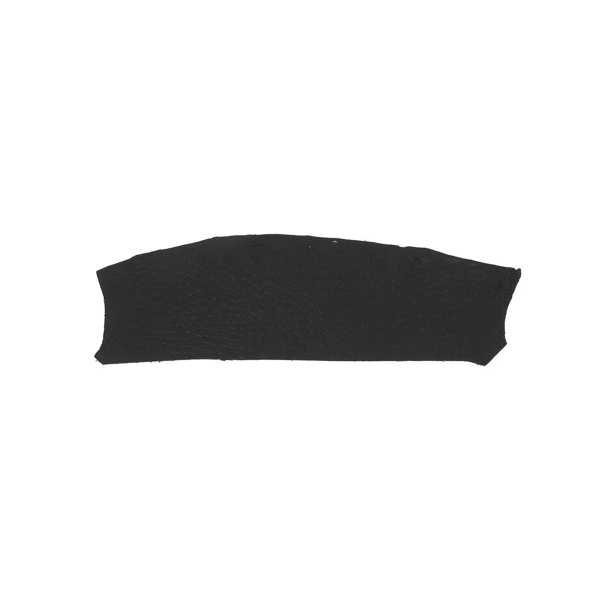 Petit flanc de cuir d'alligator noir. Cuir d'alligator idéal pour la fabrication de bijoux, bracelet de montre, porte-clés, petite maroquinerie...