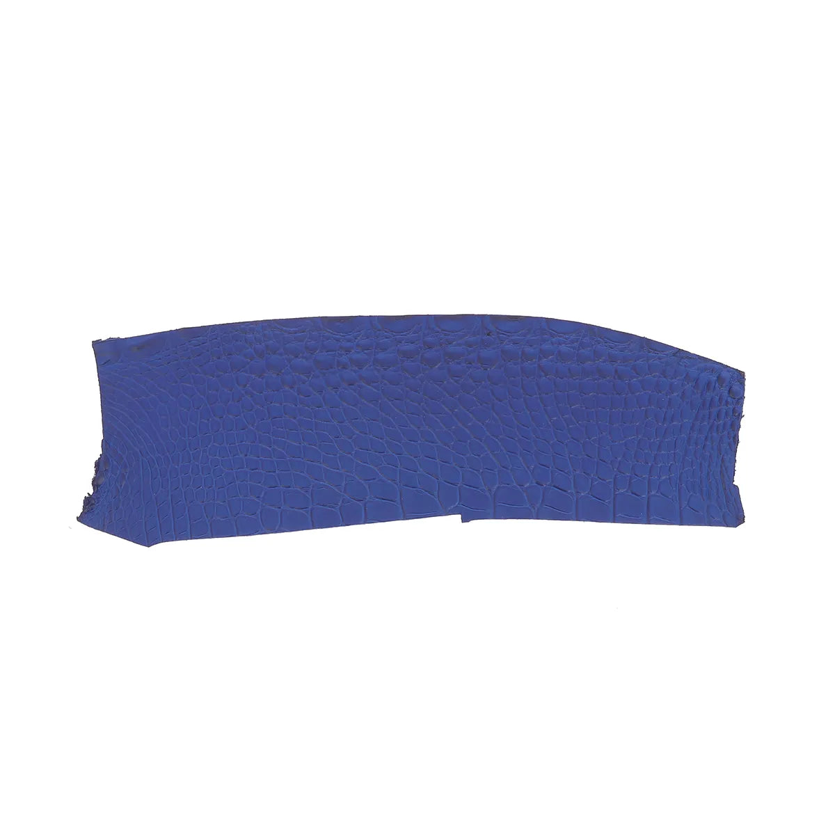 Flanc de cuir d'alligator bleu Europe finition mate. Cuir exotique idéal pour la fabrication de bijoux, bracelet de montre, accessoire