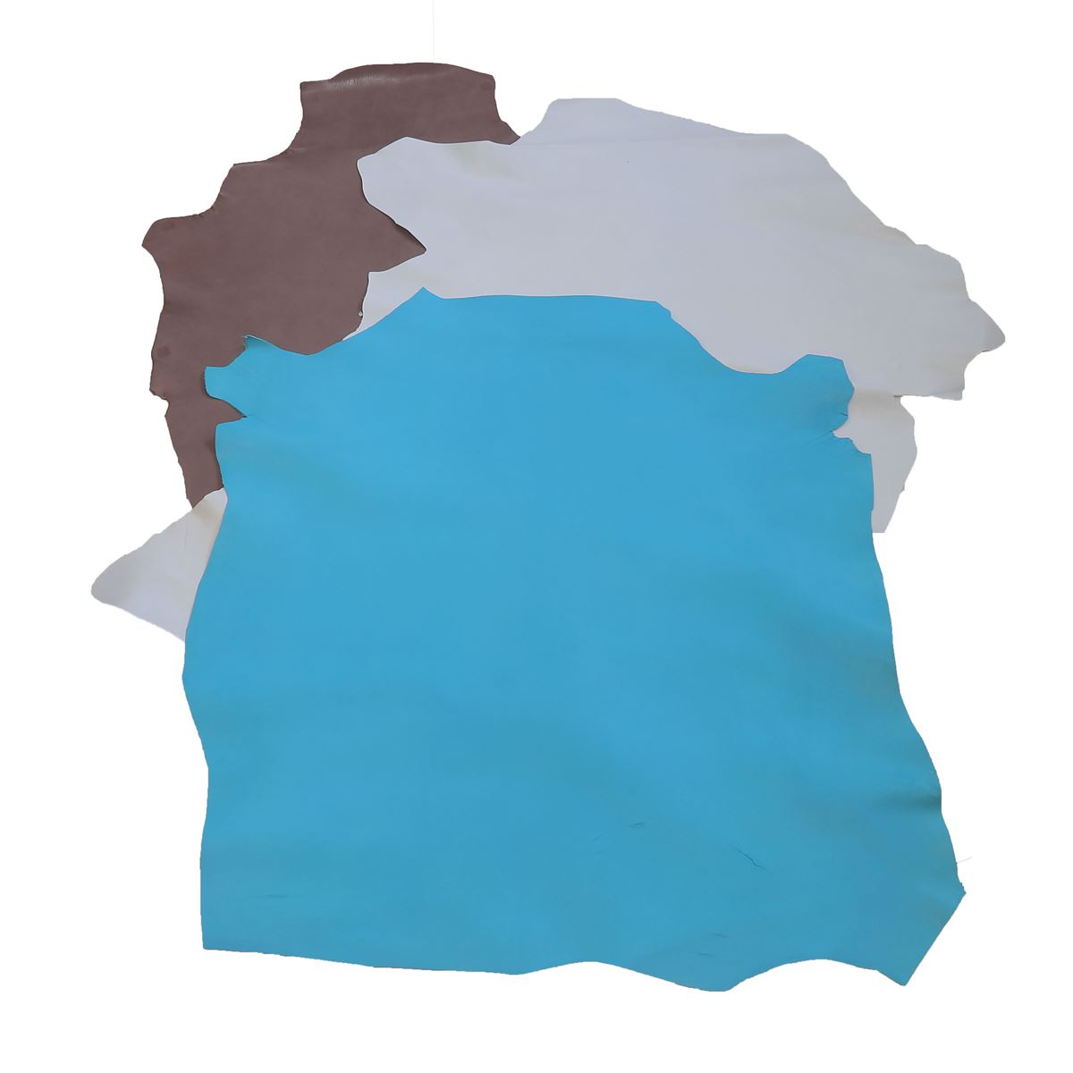 Lot SURPRISE de 3 peaux de cuir de chèvre pleine fleur - DIVERS - Deco Cuir