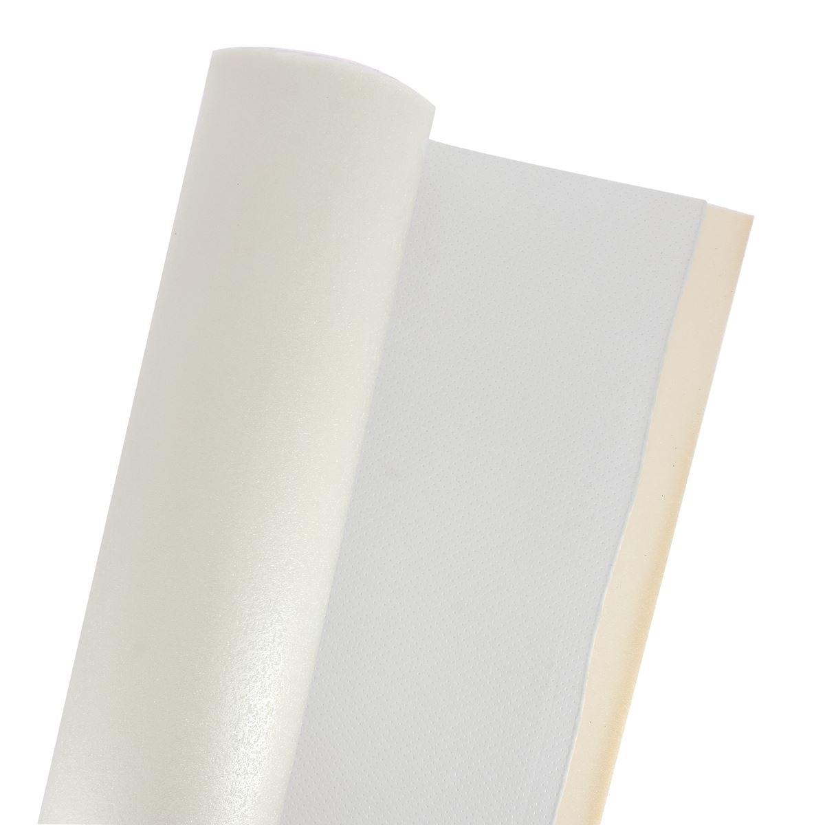 tissu microfibre doublé mousse - BLANC PERFORÉ