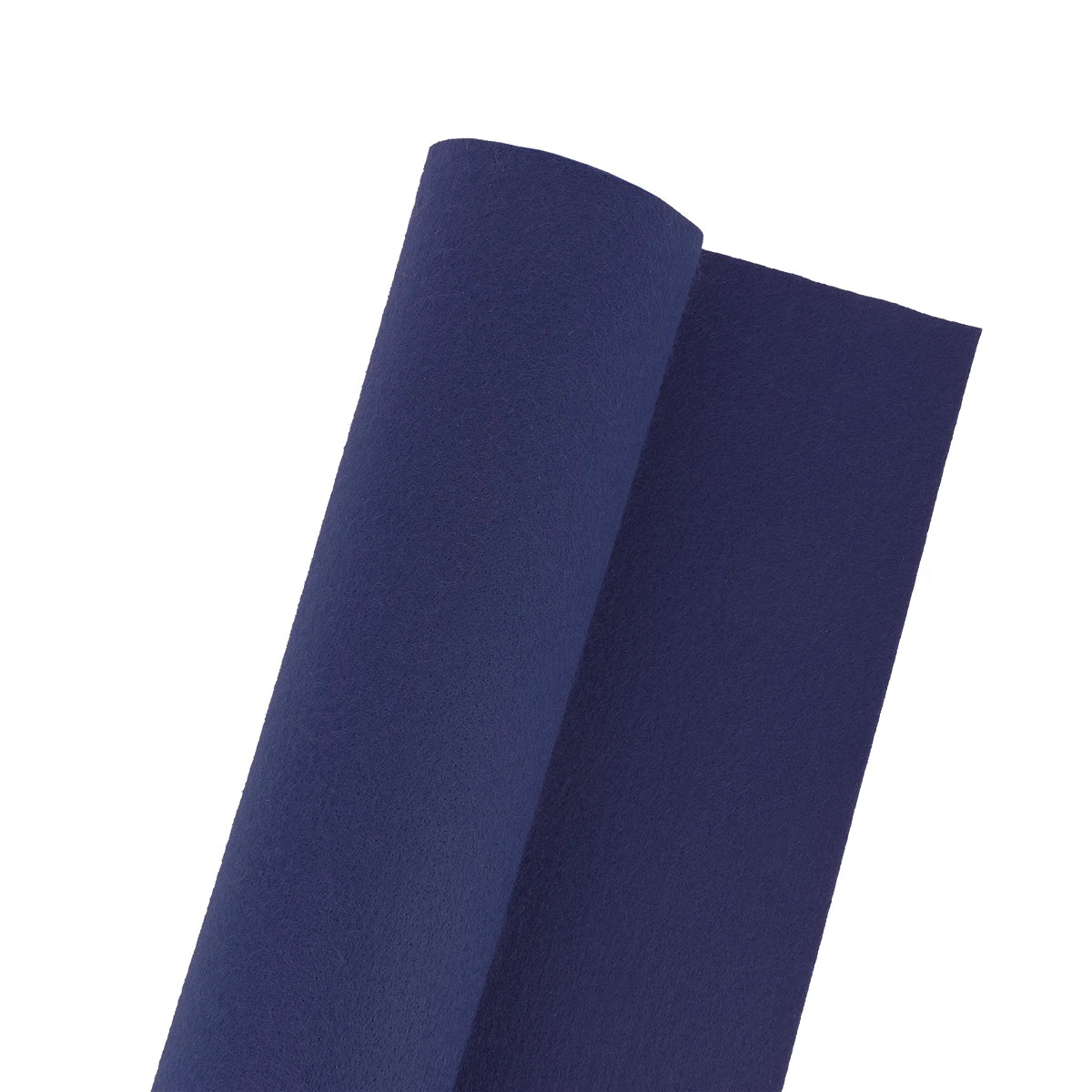 Tissu feutrine bleu marine, idéal pour la doublure. Coupon de tissu doublure 1 mm d'épaisseur, 0,50x1,80 m, tissu feutrine facile à découper