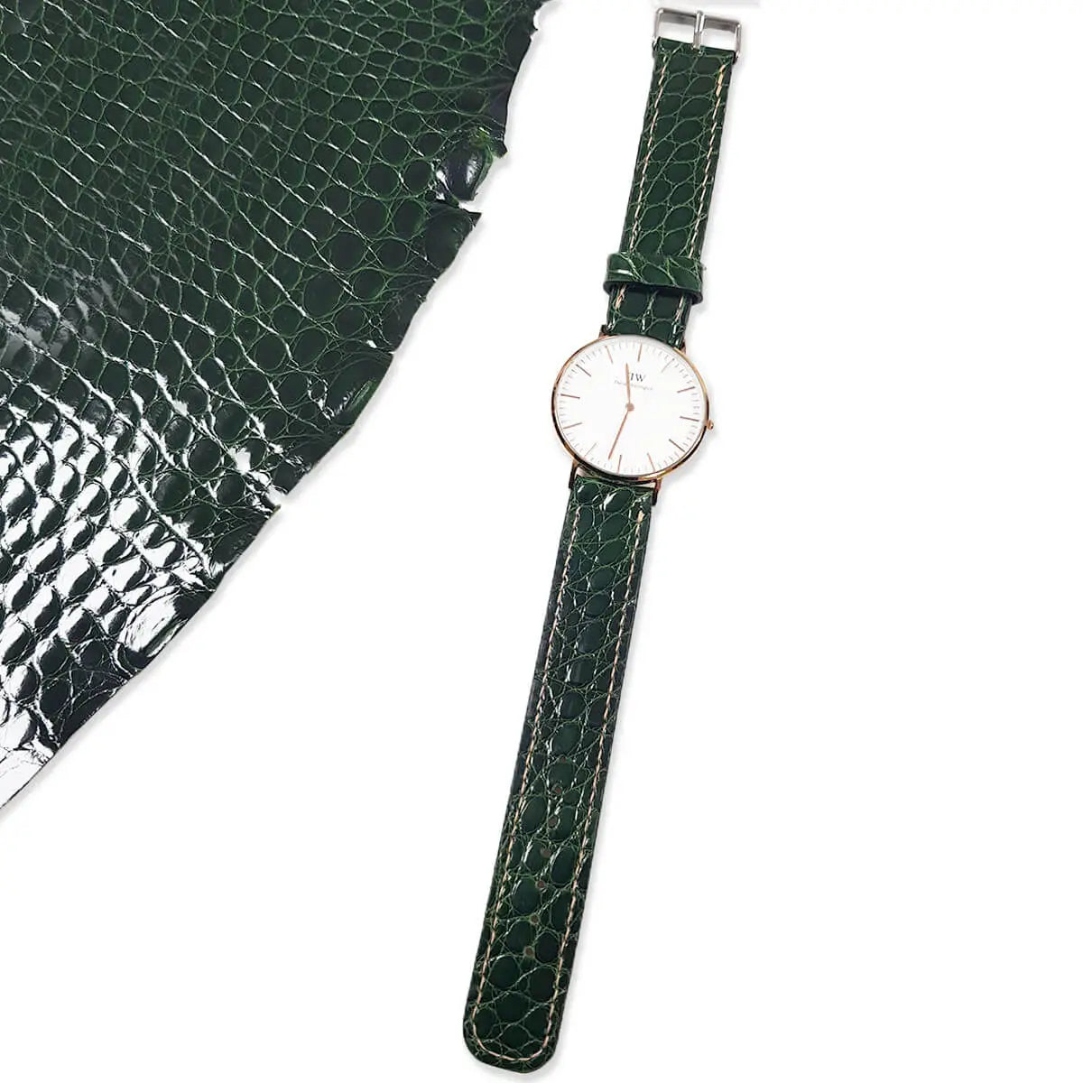 Bracelet De Montre Cuir 12-22mm - Bande Femme Violet Vert Bleu Vin - Remplacement Élégant