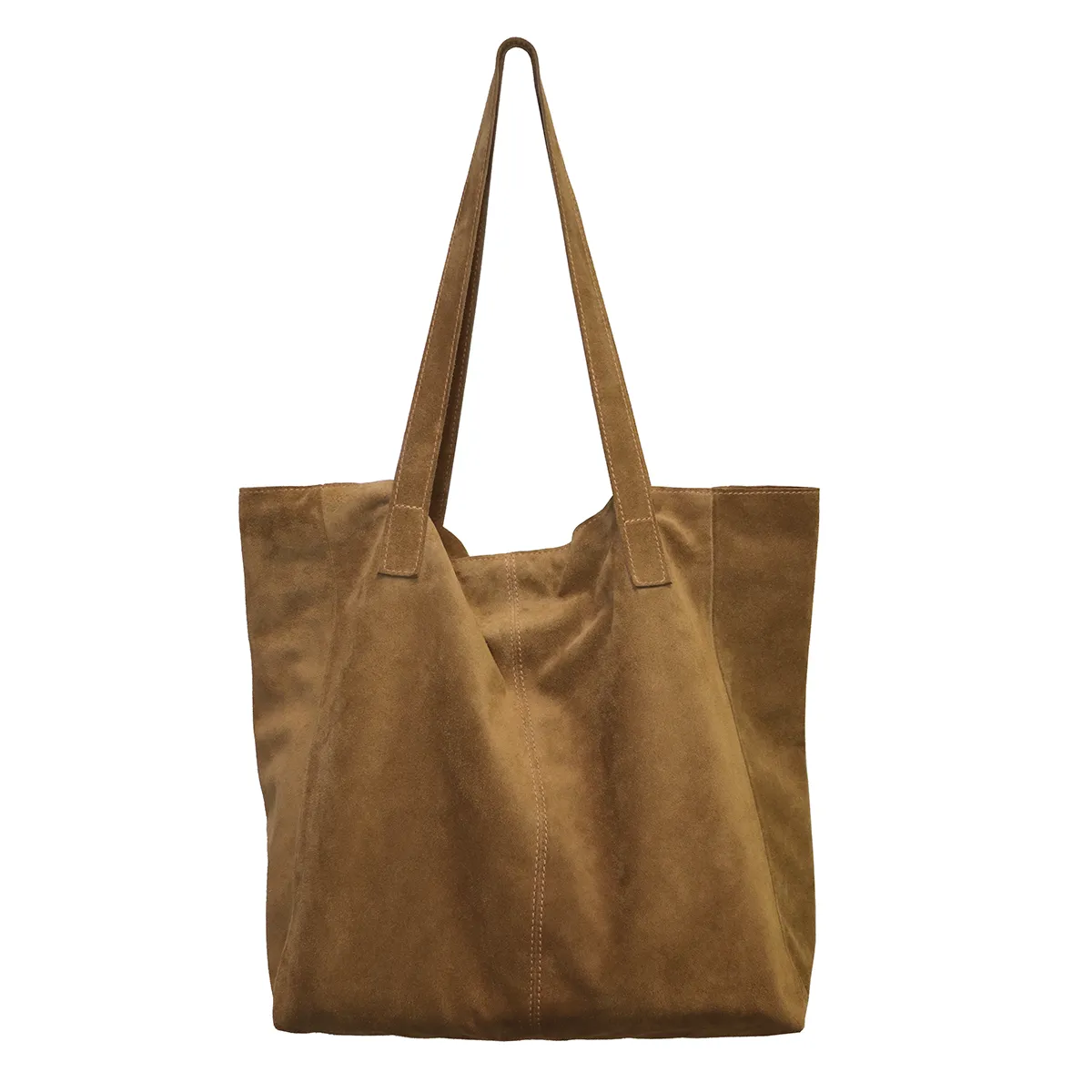 Pochette Pour Carte Grise En Cuir Beige - Fait Main En France, Coutures Marron