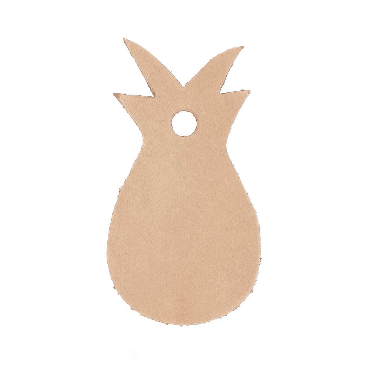 Découpe ANANAS pour porte clés en cuir naturel à personnaliser - Deco Cuir