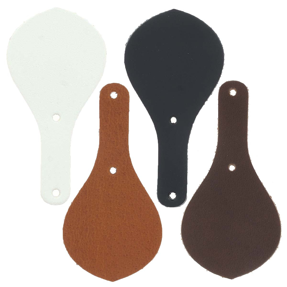 Découpe BLASON pour porte clés en cuir teinté à riveter