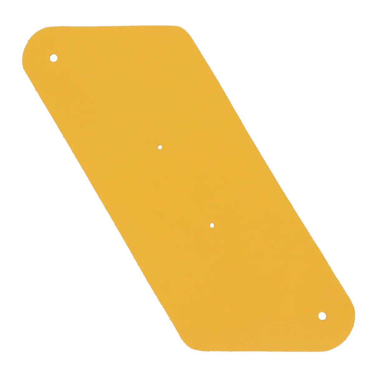 Découpe de cuir jaune pour porte monnaie triangle