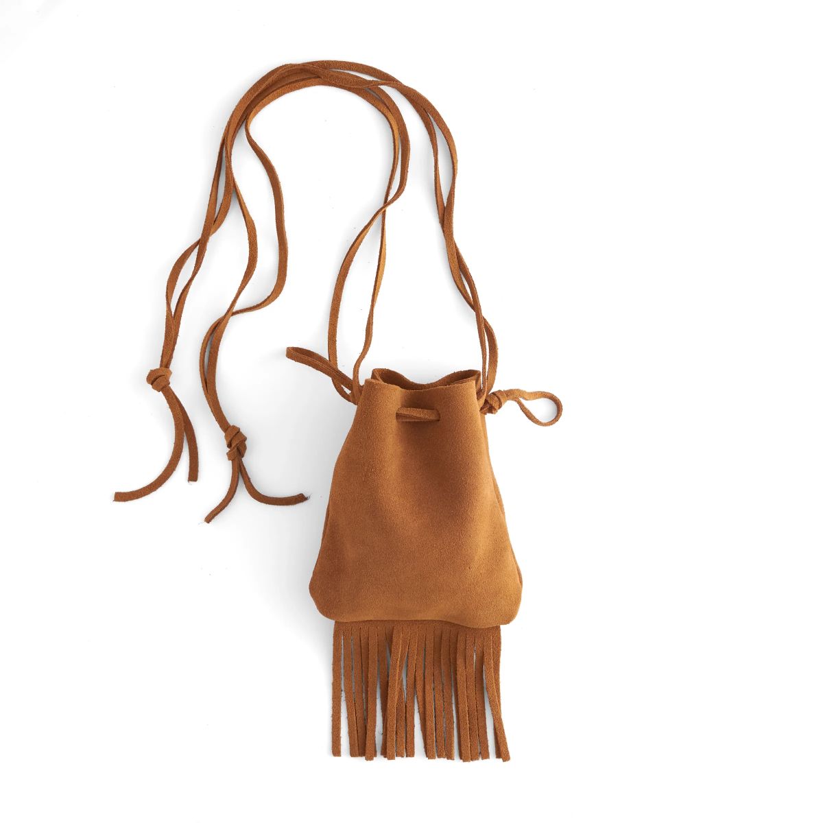 Kit DIY - Sac indien à franges en cuir suédé à personnaliser et coudre- Tandy Leather - 4190-00