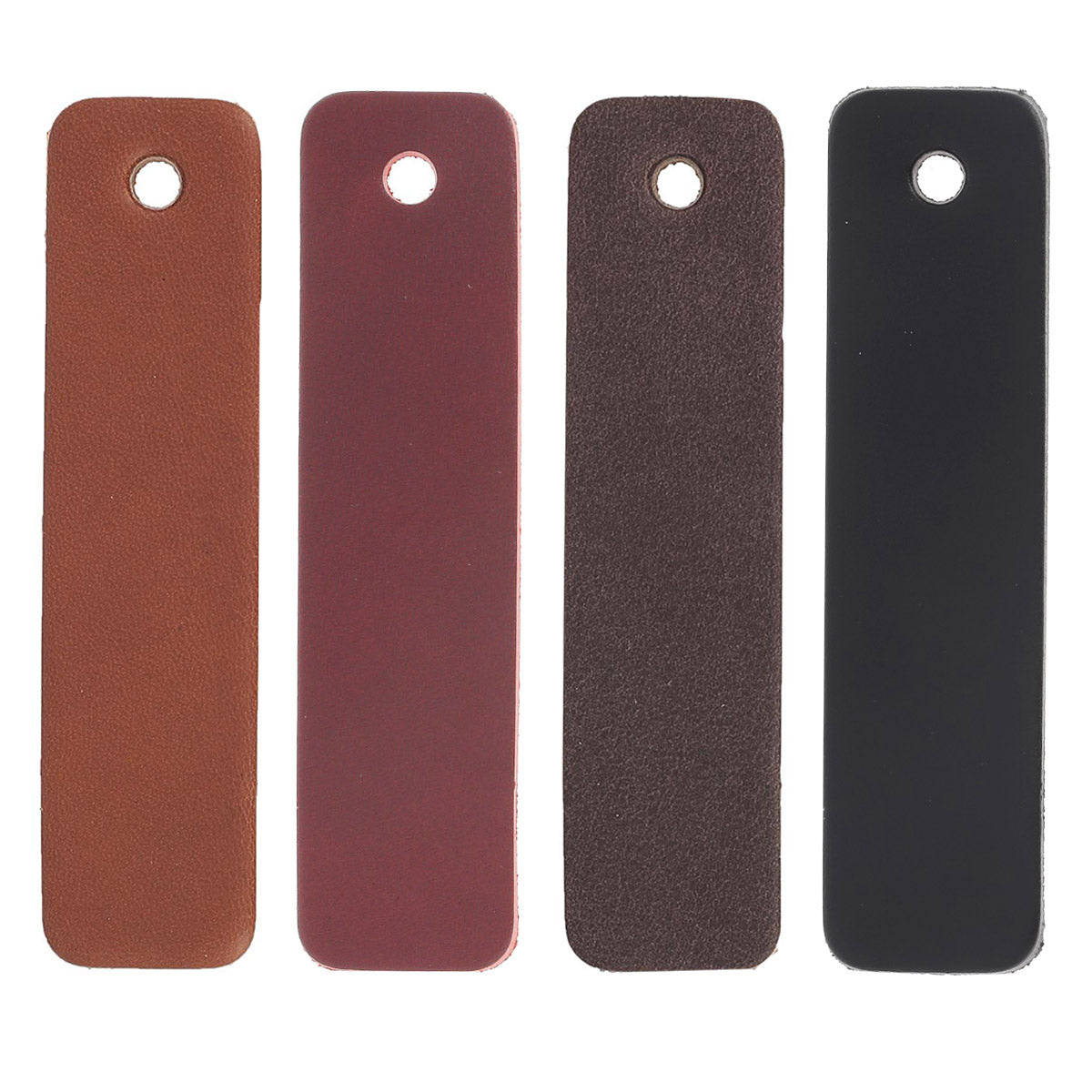 Découpe RECTANGLE pour porte-clés en cuir teinté - Deco Cuir