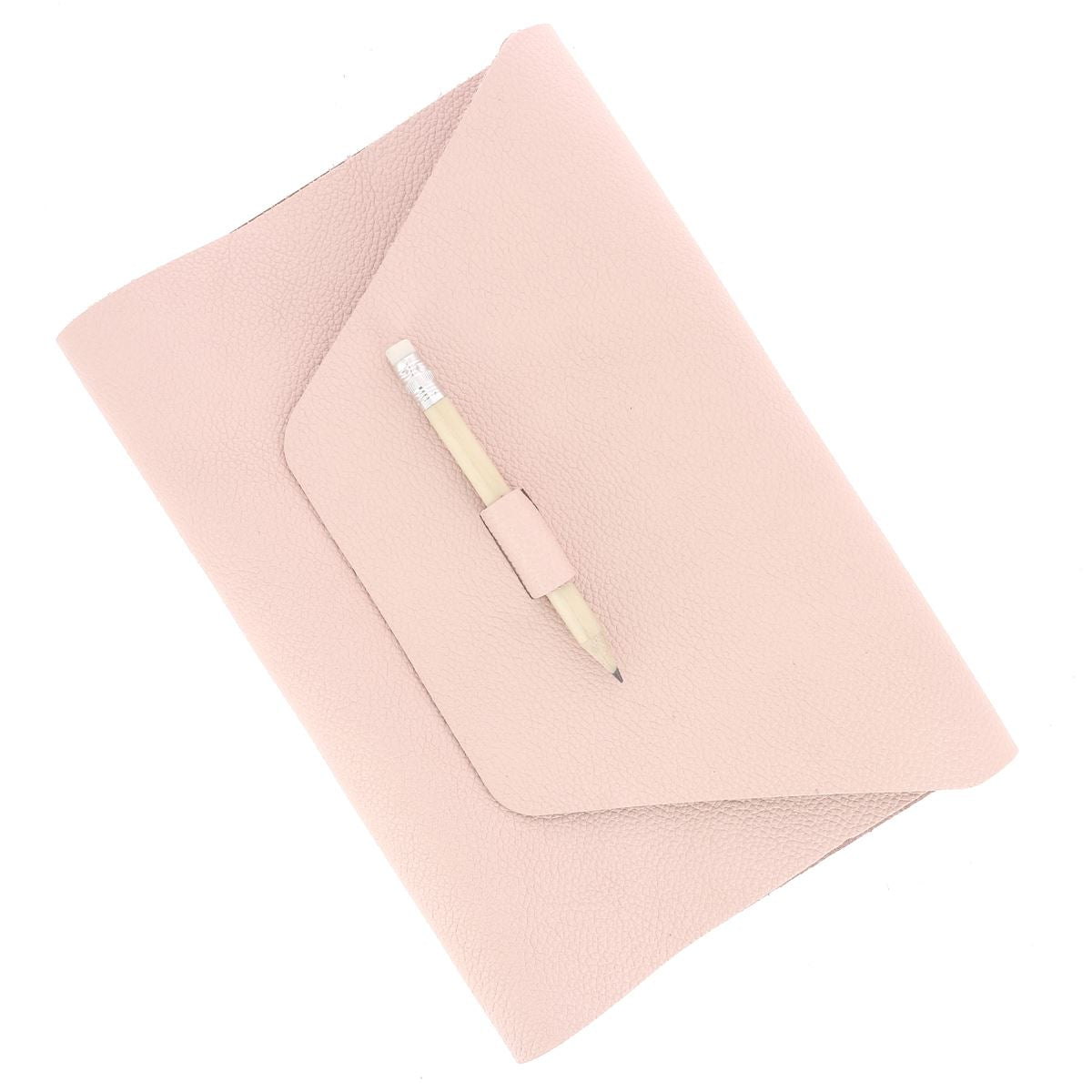 Kit DIY - Protège carnet 45x22cm en cuir OCÉAN - ROSE CLAIR R18