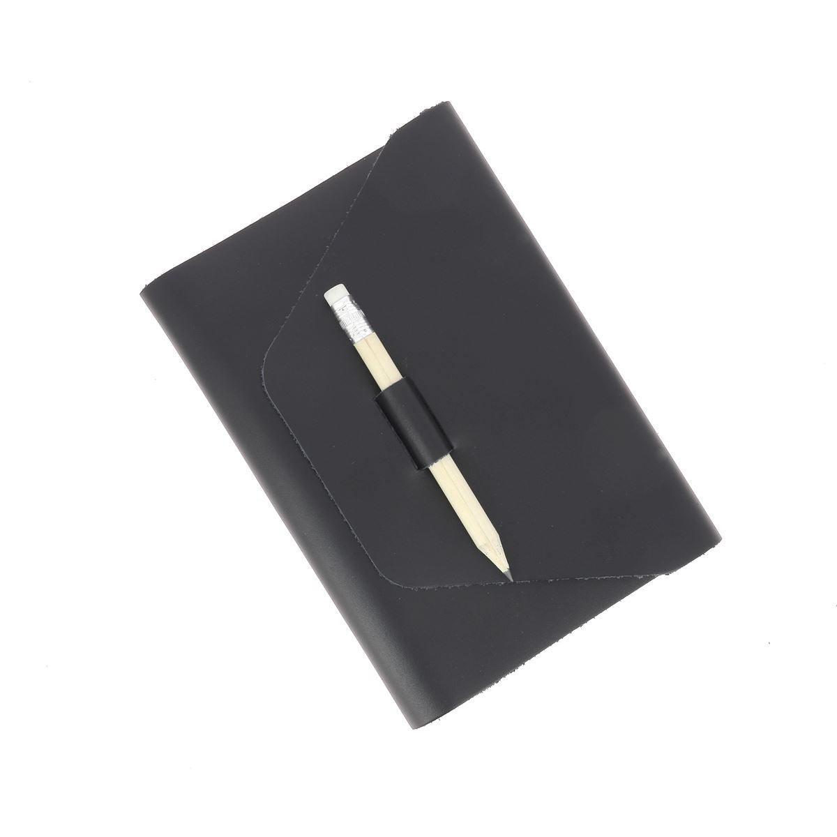 Protège cahier cuir noir A6