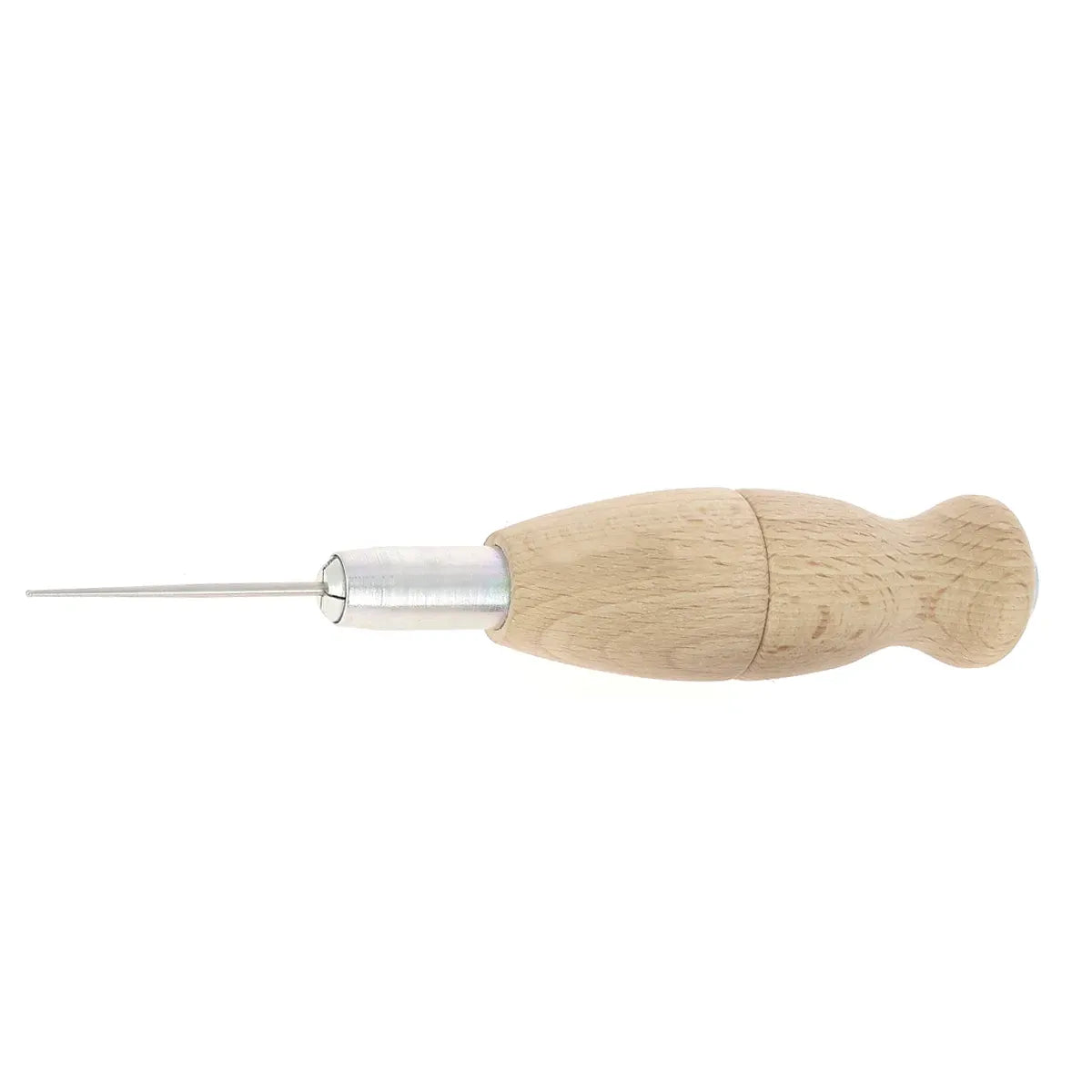 Alêne ronde microsphère 2 mm avec manche d'alêne à vis de la marque Deco Cuir pour la couture du cuir