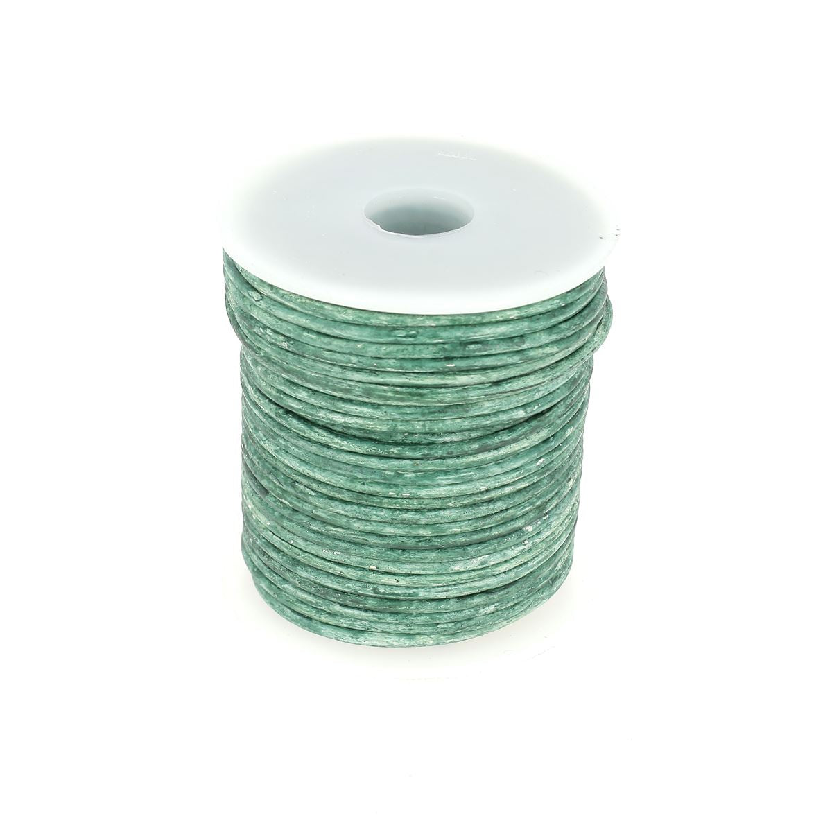 Lacet en cuir teinté vieilli Rond - Diamètre 2mm