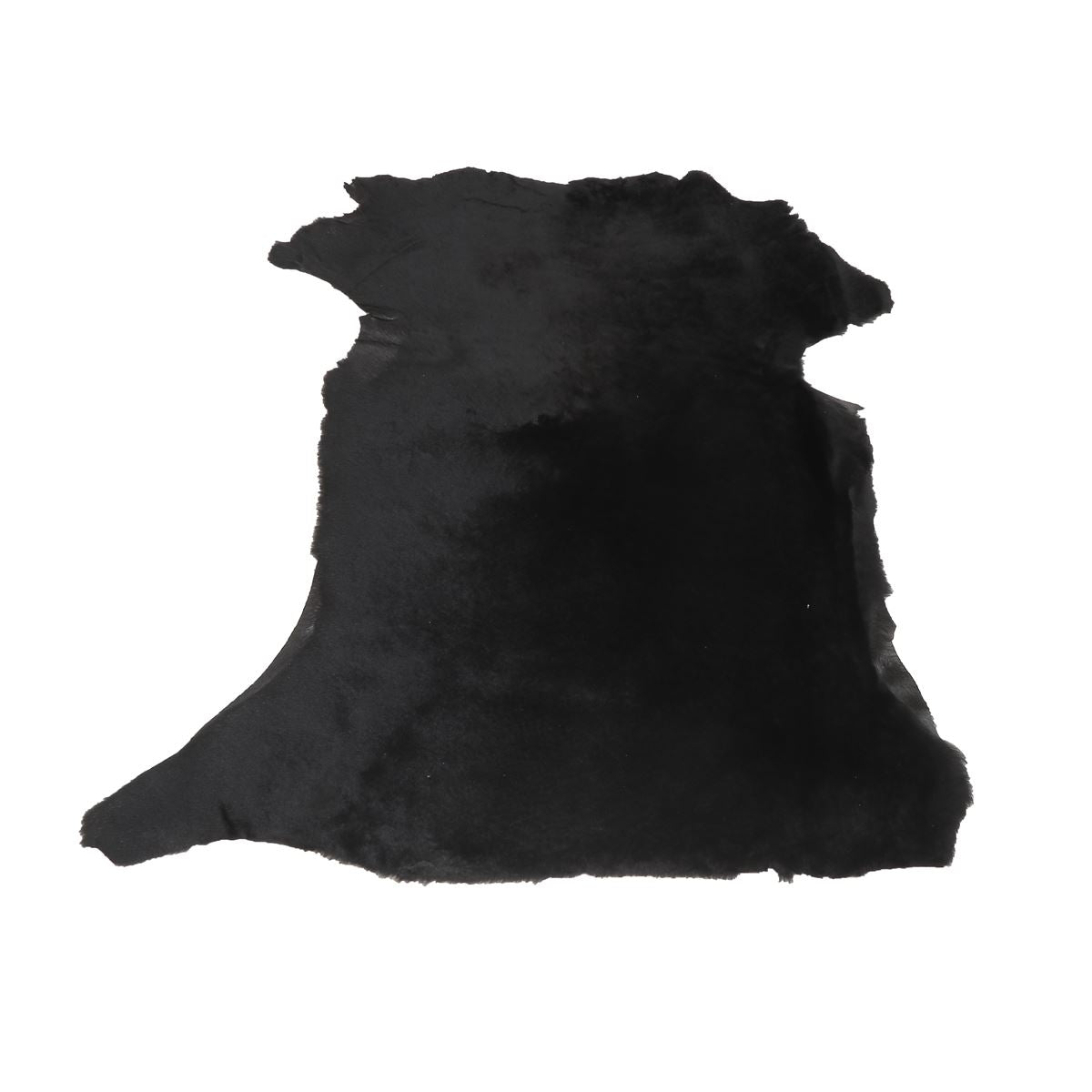 Peau de mouton lainé lisse - Dos pigmenté - NOIR M66 - Deco Cuir