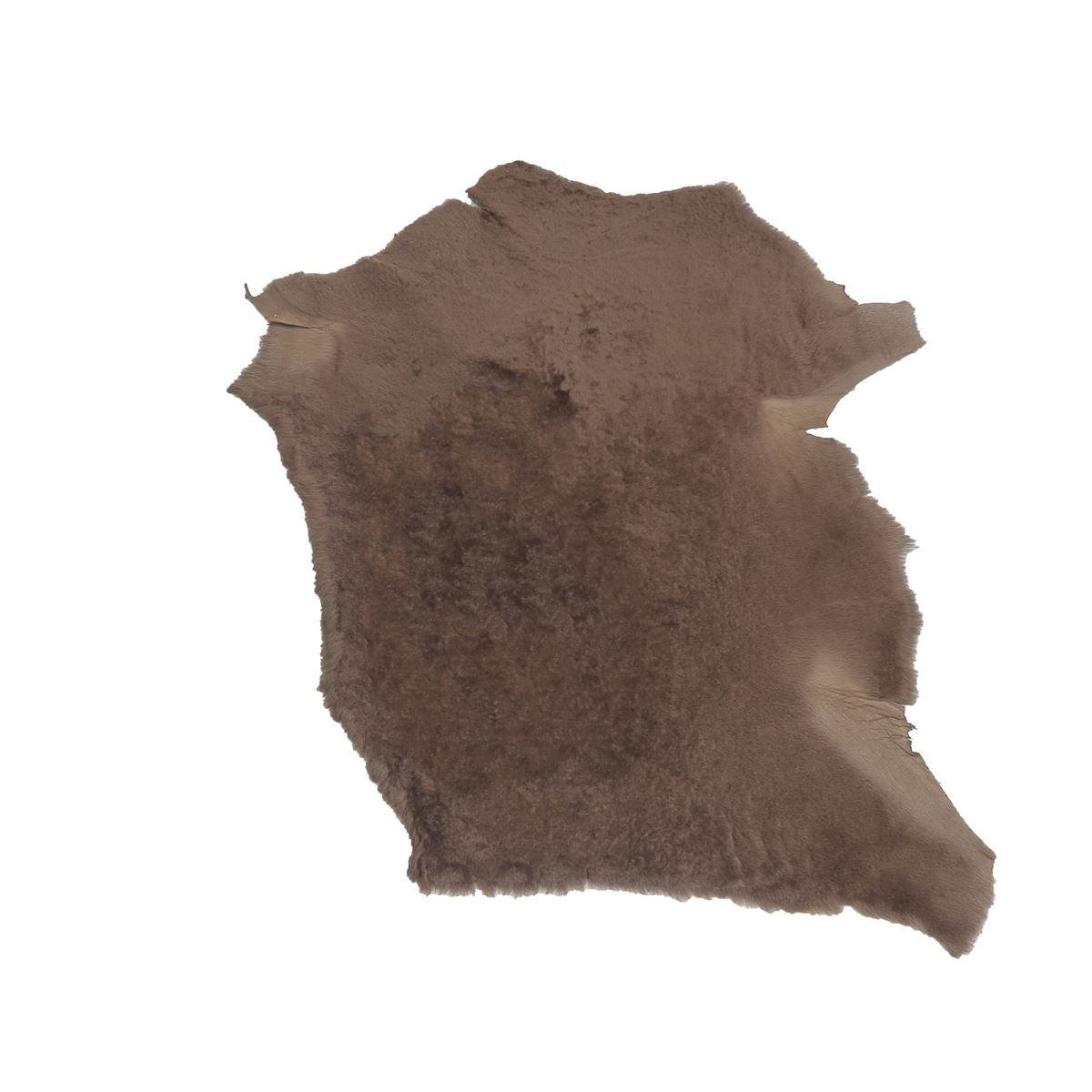 Peau de mouton lainé lisse - Dos pigmenté Ébène - MARRON FONCÉ M74