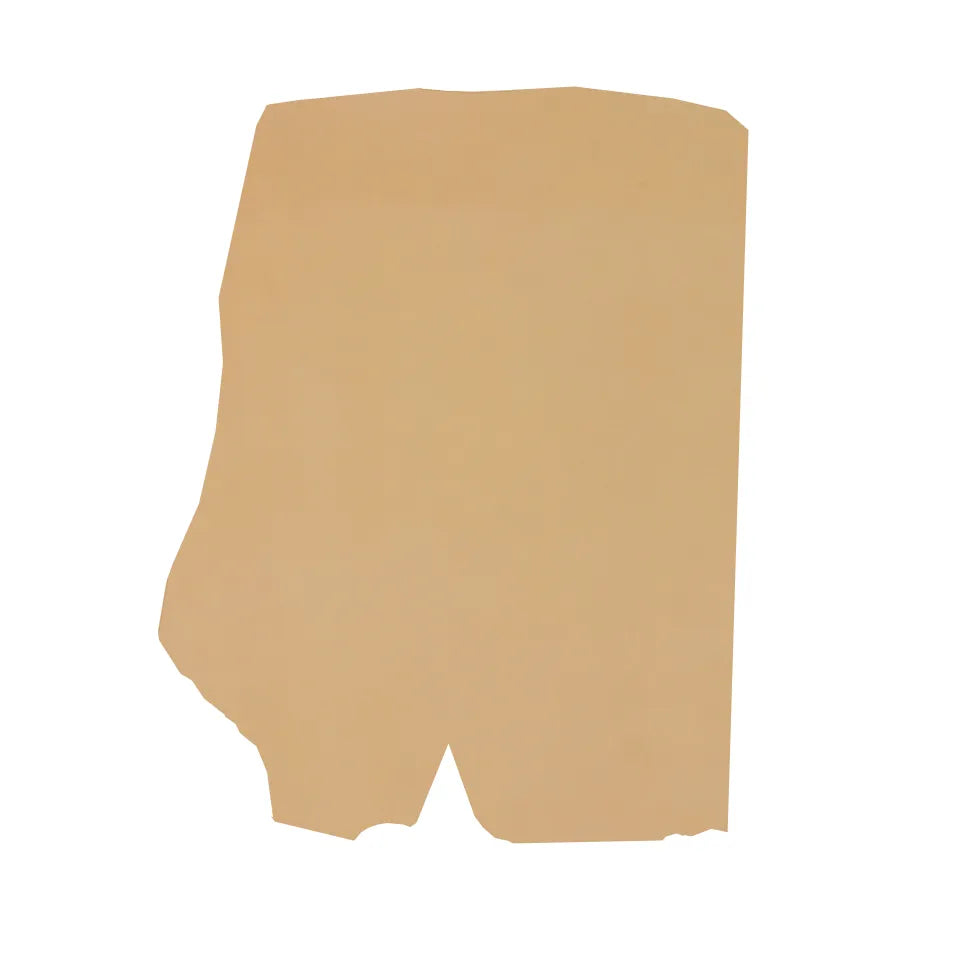 Peau de cuir de croupon lisse végétale - Naturel Q46 - Deco cuir