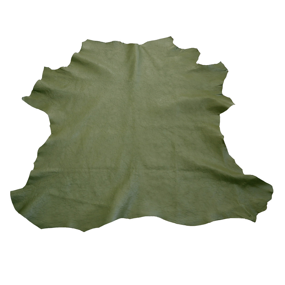 Peau de cuir d'agneau effet froissé - KAKI Q65