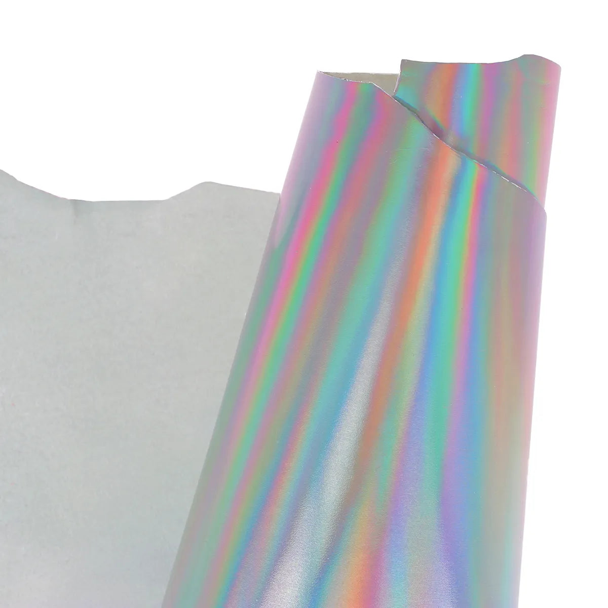 Peau en cuir de chèvre lisse - argent effet kaléidoscope R67 - Deco cuir