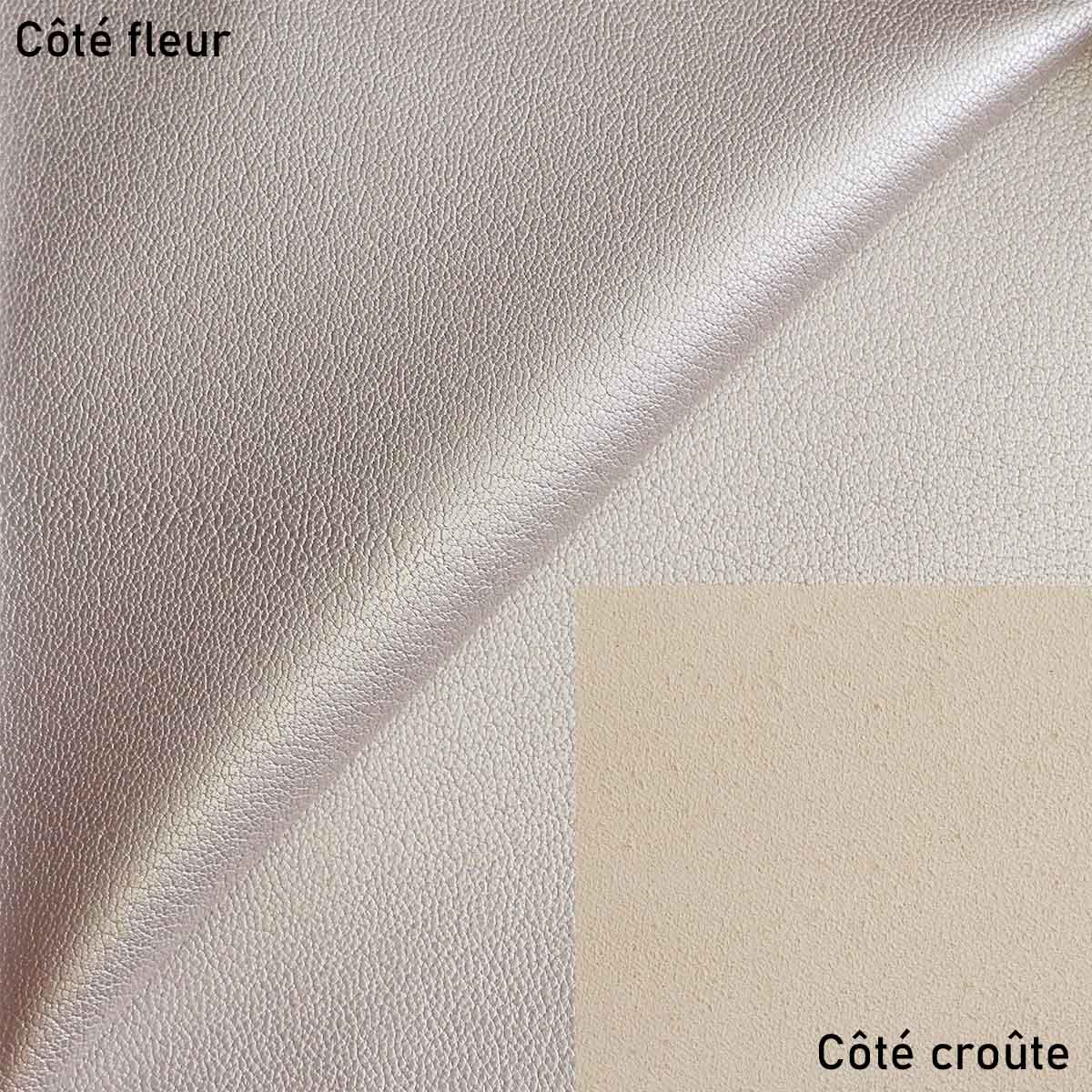 Peau de cuir de chèvre grainé nacré - BEIGE R89