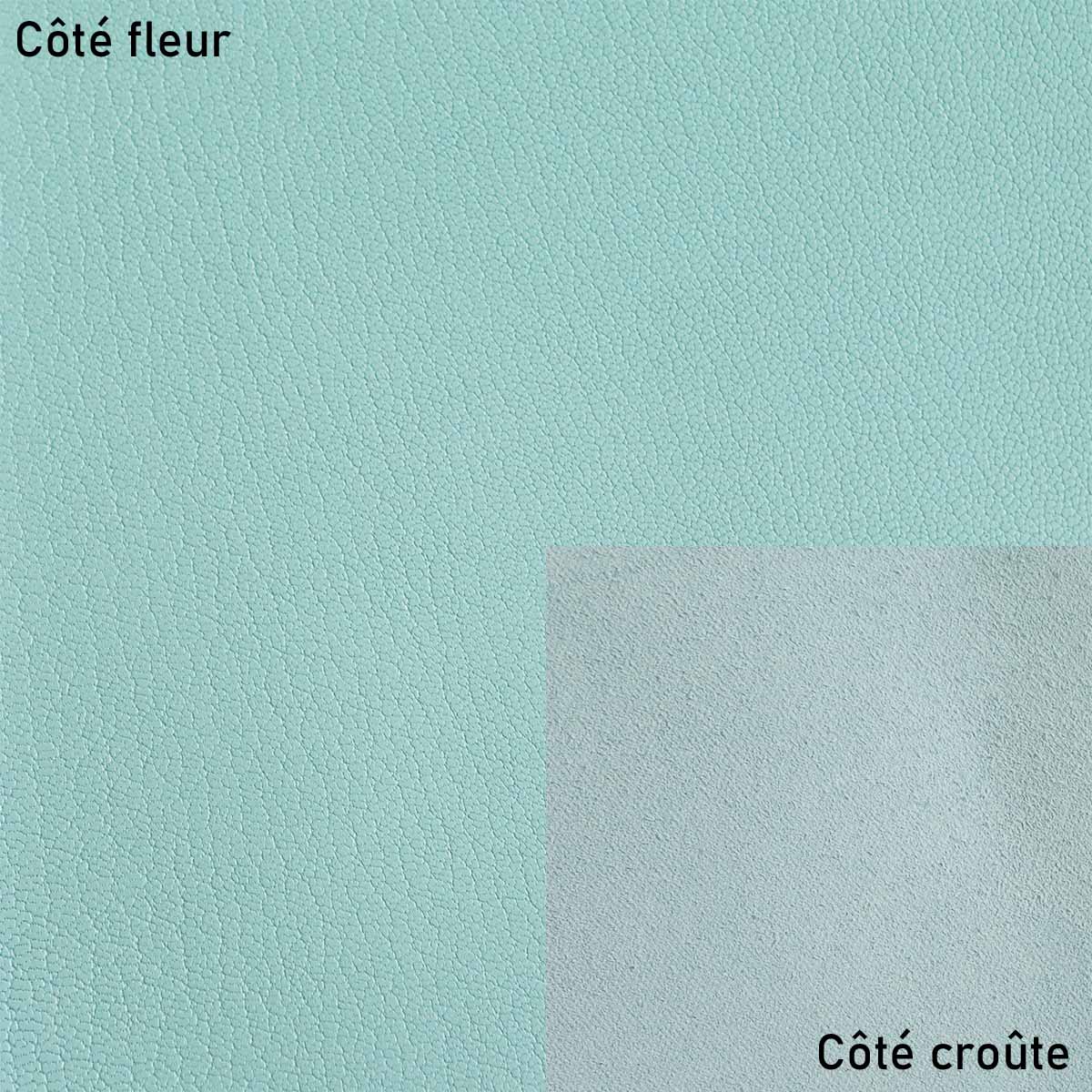 Peau de cuir de chèvre grainé - BLEU CLAIR R93