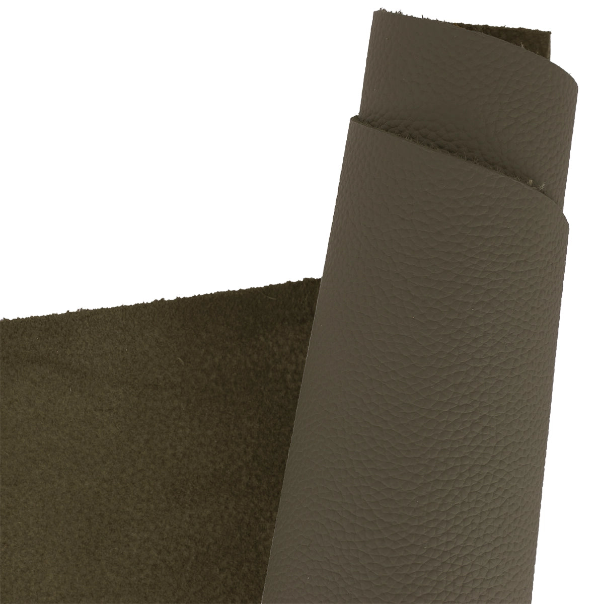 Cuir de vachette vert kaki