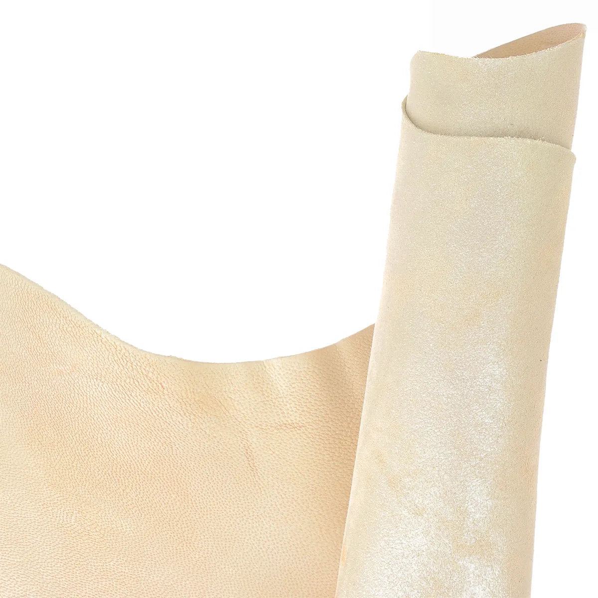 Cuir de chèvre marbré or scintillant