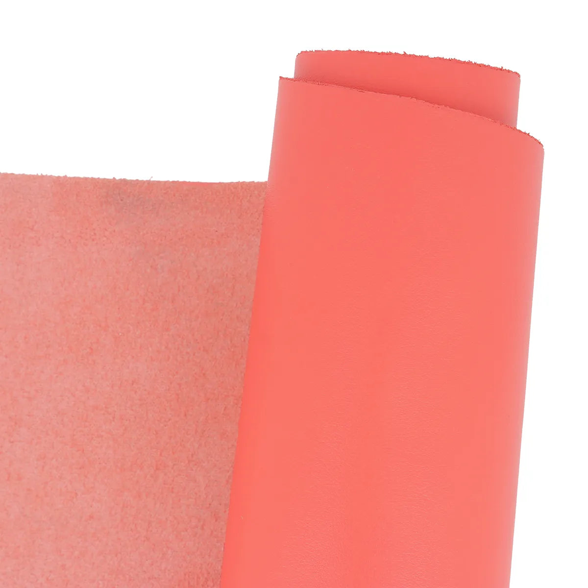 Cuir de vachette lisse - Rose saumon S76 - Deco cuir