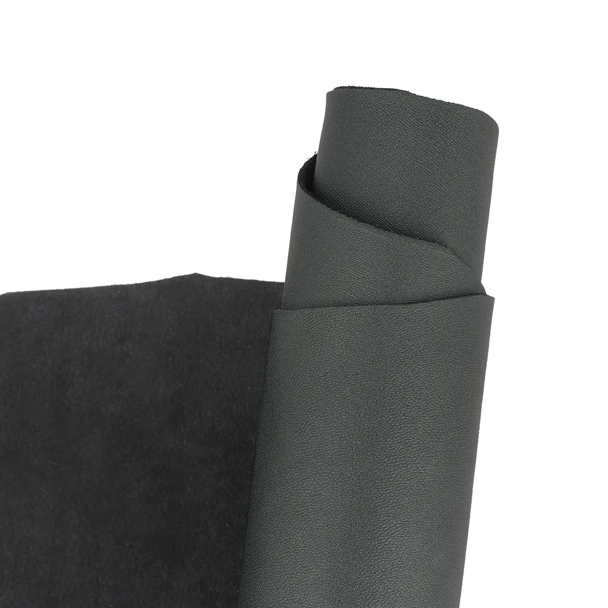Peau de cuir d'agneau métallisé gris anthracite idéal pour la création de maroquinerie, porte-cartes, portefeuille, doublure de sac...